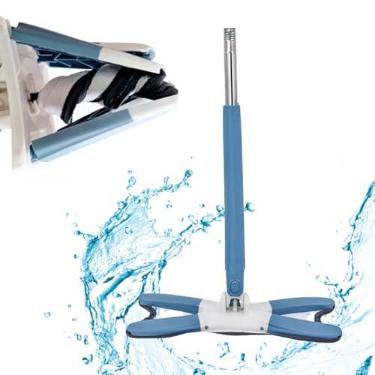 Imagem de Mop Rodo De Limpeza Giratorio Retangular Ajustavel Retratil Cor:Azul Escuro (STO1795AZE)