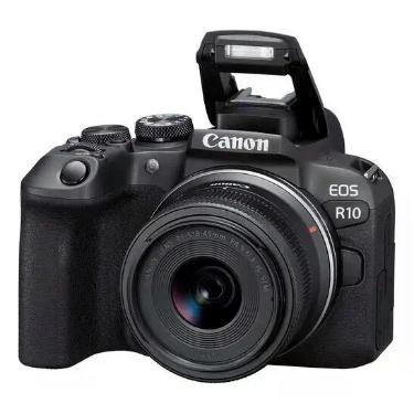 Imagem de Canon Eos R10 Com Lente 1845mm F/4.56.3 Is Stm + Nfe, Preto