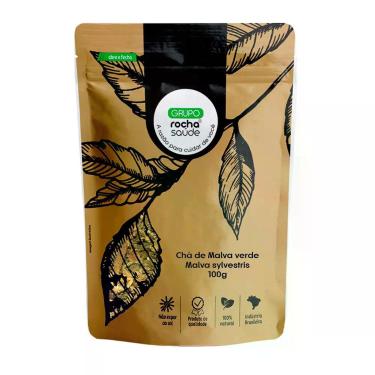 Imagem de Chá de Malva verde - Malva sylvestris - 100g - Rocha Saúde