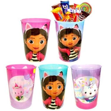 Imagem de Kit 5 Copos para Doces e Lembrancinhas a Casa Mágica da Gabby Festa Aniversário