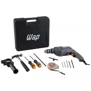 Imagem de Parafusadeira e Furadeira de Impacto WAP WF 700K10, 110V