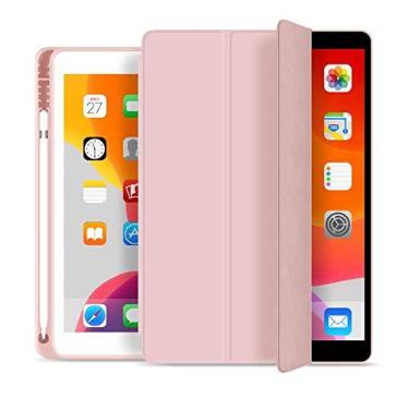 Imagem de WB Capa iPad 7a, 8a e 9a Geração 10.2″ - Premium Slim Antichoque com Compart. para Pencil - Rosa