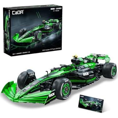 Imagem de CaDA C64010W Kick Sauber F1 Team C44 Racing Building Set,MOC 1:8 F1 Building Block Car,Formula 1 Championship Super Car Model for Adults (2553pcs)