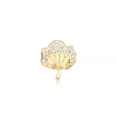 Imagem de Botton/ Broche Algodão Grande Revestido Em Ouro