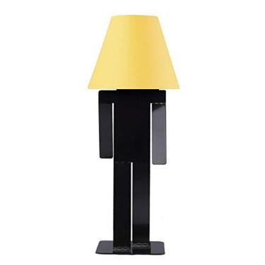 Imagem de Luminaria de Mesa Abajur Carambola João Cúpula Amarela