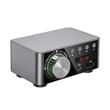 Imagem de Qudai HIFI BT5.0 Amplificador Digital Mini Amplificador de Áudio Estéreo 100 W Dual Channel Sound Power Receptor de Áudio Estéreo AMP USB AUX para Home Theater USB TF Card Sliver NP