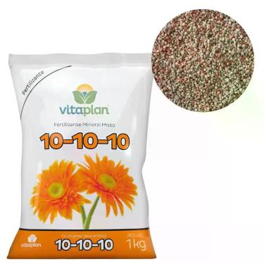 Imagem de Fertilizante Mineral NPK 101010 Vitaplan 1kg Adubo para Plantas - nutr