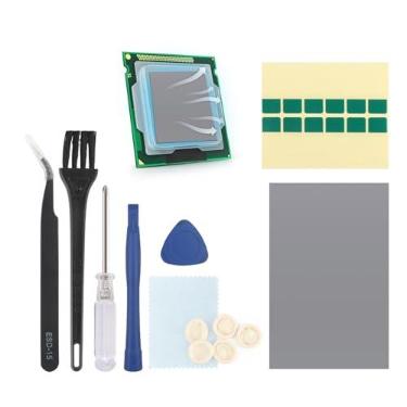 Imagem de Almofada térmica PTM7950 de 50 x 31 mm para PS5 Steam Deck CPU GPU SSD almofada térmica mudança de fase dissipador de calor computador laptop CPU GPU SSD resistente ao calor dissipador de calor