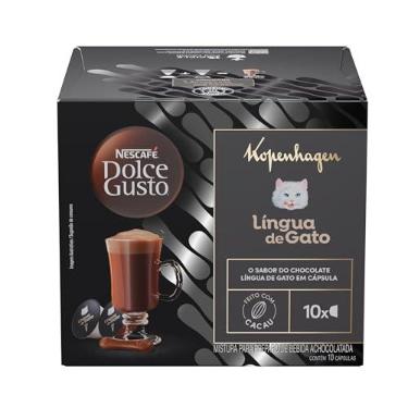 Imagem de Achocolatado em Cápsula Nescafé Dolce Gusto Kopenhagen Língua de Gato 10 cápsulas