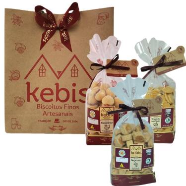 Imagem de Kit presente Biscoito caseiro Casadinho, Cebola e Surpresa - Kebis