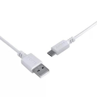 Imagem de Cabo Para Celular Usb A 2.0 Para Usb Tipo C 1 Metro Branco - Puacb-01