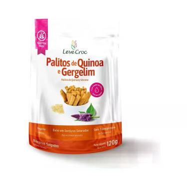 Imagem de Biscoito Palito Sem Glúten Quinoa e Gergelim Leve Croc 120g