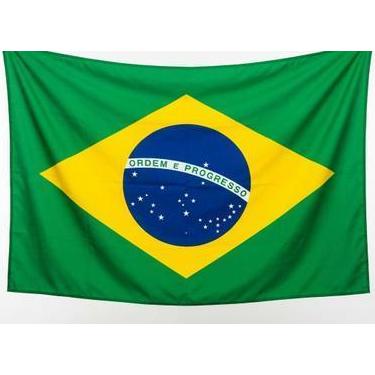 Imagem de Bandeira do Brasil 70X100Cm Dupla Face - Kit 10, 20, 30 ou 40 unidades