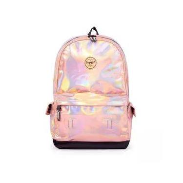 Imagem de Mochila Feminina Holografica I Dourada U / Dourado