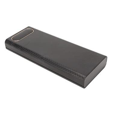 Imagem de Estojo Faça você Mesmo para Banco de Energia, Caixa de Banco de Energia Faça você Mesmo Com USB Duplo Preto Sem Solda para Viagens