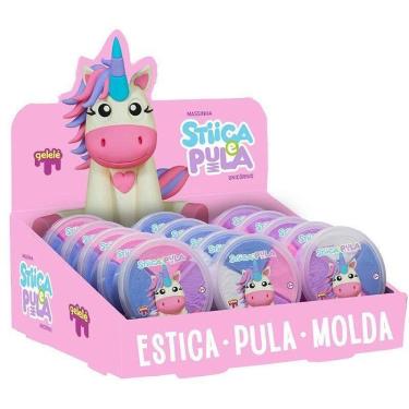 Imagem de Massa Para Modelar Criativa Stica E Pula Unicórnio 4 Cores (display Co