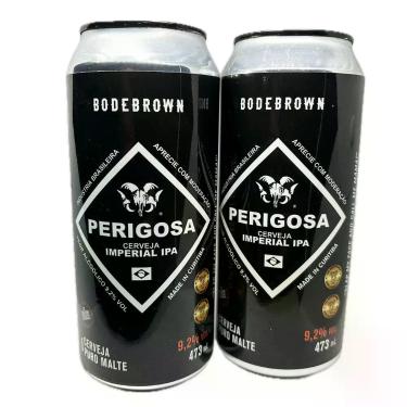 Imagem de Kit 2 Cervejas Perigosa Pale Ale 9,2% Imperial Ipa 473ml - Bodebrown