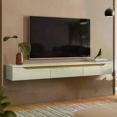 Imagem de Rack Suspenso para TV até 65 Polegadas 180cm Bege - Olivar