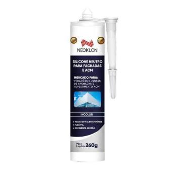 Imagem de Adesivo Silicone Neoklon para Fachadas em ACM - 260g de Alta Resistênc