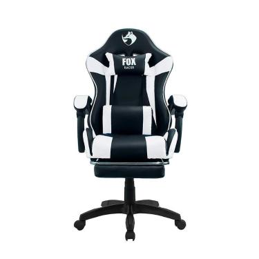 Imagem de Cadeira Gamer Fox Racer Zerda com Apoio de Pés Branca - W20