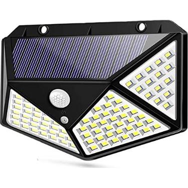 Imagem de Luminária Energia Solar 60 Watts 100 Leds Sensor De Presença 3 Funções