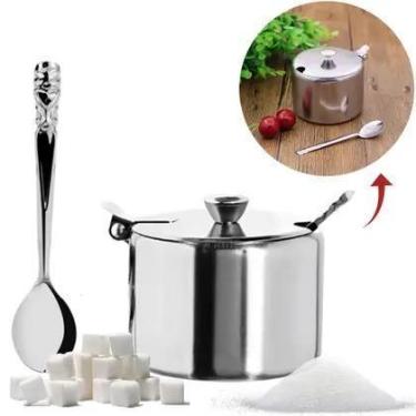 Imagem de Açucareiro Com Colher Inox 220ml - Top House