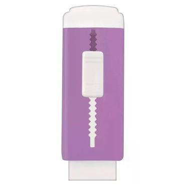 Imagem de Borracha Retrátil Tilibra com Mecanismo de Proteção e Apagamento Preciso Formato 60MM X 24MM X 18MM Unidade Roxo