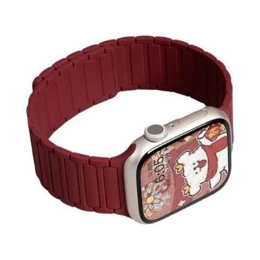 Imagem de Pulseira Esportiva Magnética De Silicone De 49mm 45mm 46mm 42mm 38mm 4