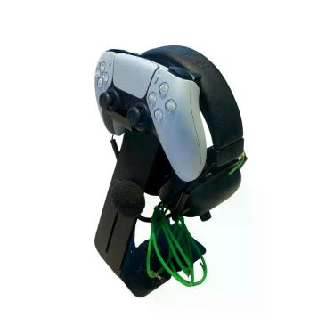 Imagem de Suporte Fone De Ouvido Heardset Para Mesa  - Mix Industria, PRETO