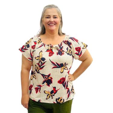 Imagem de Blusa Feminina Ciganinha Manga Curta Estampada - estampa 09 - g3 - Coa