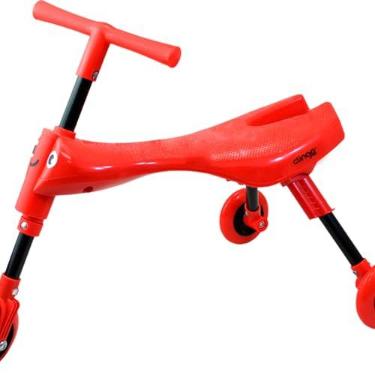 Imagem de Triciclo Infantil Dobrável Leve e Compacto - Clingo - Vermelho