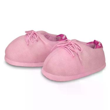 Imagem de Pantufa 3D Tênis de Basquete Rosa Sneaker Net Solado Borracha 33/35 P 