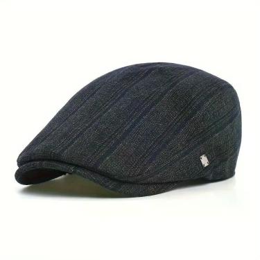 Imagem de Boné Vintage Emaús Acessórios Estilo Gatsby em Poliéster Verde Escuro para Homens e Mulheres