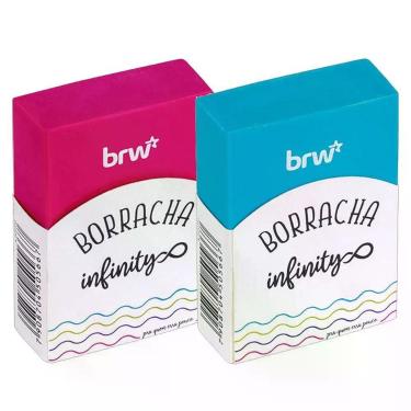 Imagem de Borracha Escolar Infinity B00310 Rosa E Azul - Brw