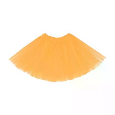 Imagem de Saia de Tule Tutu Infantil Extra Festas Poliéster 30CM Amarelo para Crianças