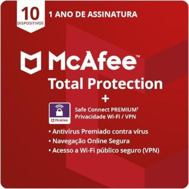 Imagem de McAfee Total Protection | 10 dispositivos | Software de segurança antivírus para Internet | VPN, gerenciador de senhas, monitoramento da Dark Web e controles parentais | Assinatura de 1 ano | Cartão-chave