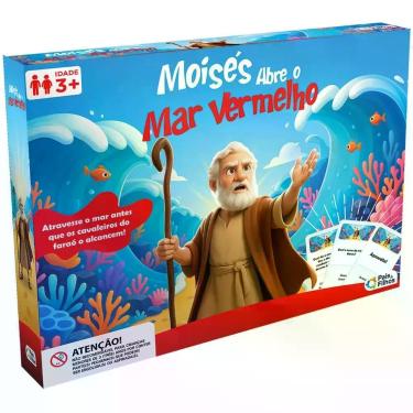 Imagem de Jogo de Tabuleiro Moises ABRE o MAR Vermelho - Pais e Filhos