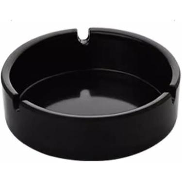 Imagem de Cinzeiro 10pcs Cinzeiro Colorido Para Hotel Café Home Restaurante Bar Imitação De Porcelana Cinzeiro De Plástico Cinzeiros Dentro De Casa, Black, One Size