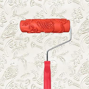 Imagem de Nichiyo Rolo de textura de 17 cm DIY rolo de pintura decorativo para decoração de paredes, móveis e pisos (EG343T)