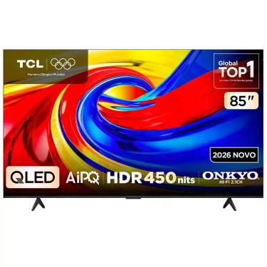 Imagem de Smart TV 4K TCL Advanced QLED 85 com Processador AIPQ, Dolby Vision, 6