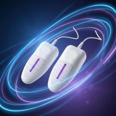 Imagem de Secador de Sapatos 360 Graus Aquecimento Rápido e Desumidificação Desinfecção Odores Botas Economizador Energia