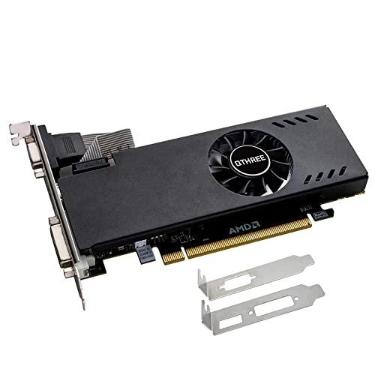 Imagem de QTHREE Placa gráfica Radeon RX 550 4 GB de perfil baixo, GDDR5, 128 bits, VGA, DVI, HDMI, placa de vídeo para jogos de PC, GPU de computador, PCI Express X8 3.0, SFF HDCP, DirectX 12
