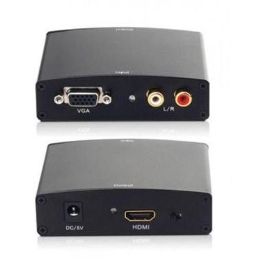 Imagem de Conversor Adaptador Vga para Hdmi Analógico X Digital com Áudio - EXBO