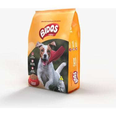 Imagem de Ração Para Cães Adultos Bidos Original Sabor Carne e Cereais 1 Kg