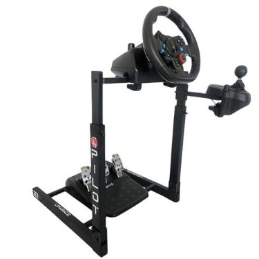 Imagem de LIMARACE Suporte Cockpit Para Volante Logitech Com Suporte De Cambio. Compatível com LOGITECH-G25, LOGITECH-G27, LOGITECH-G29, LOGITECH-G920, LOGITECH-23, LOGITECH-Driving Force GT. USB.