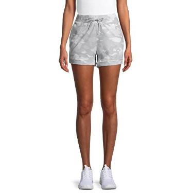 Imagem de Avia Activewear Women's Commuter Lightweight Shorts (Light Grey Camo, Large)