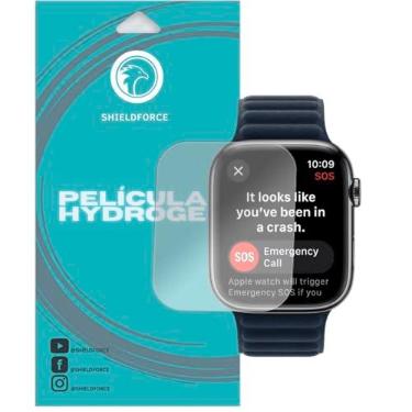 Imagem de Película Apple Watch Serie 9 45mm Shieldforce Hydrogel-HD (3x tela)