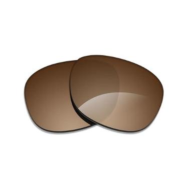 Imagem de Alphax Lentes de reposição polarizadas Elite marrom escuro para óculos de sol Ray Ban RB3705 60 mm