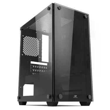 Imagem de Gabinete Gamer C3tech Mt-g110bk, Micro-atx, Lateral E Frontal Vidro, Preto