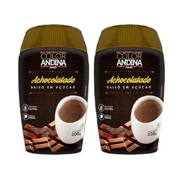 Imagem de Achocolatado Diet Baixo em Açúcar 200g | Vegano | Cacau 100% Puro - 2 Unidades